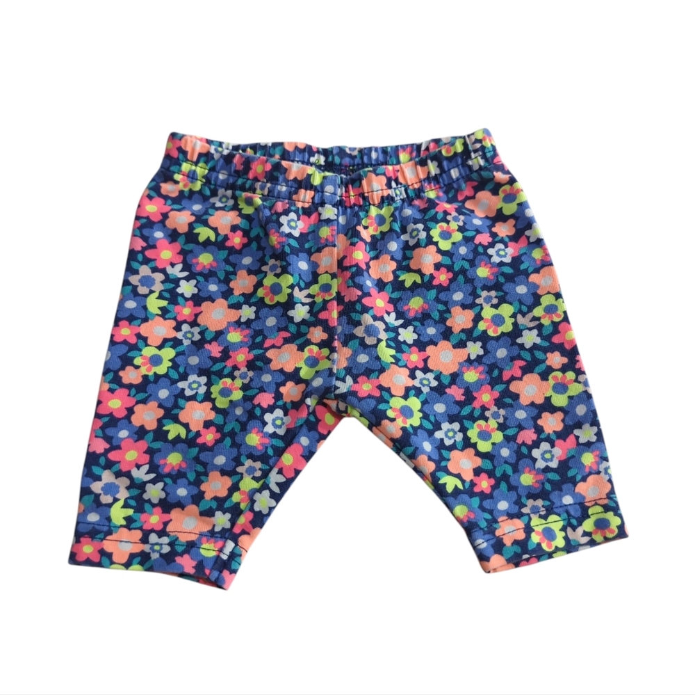 Carter's Colorful Floral Baby Shorts Size 3 Months.